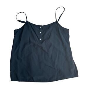 GAP Button-Front Cami Black S